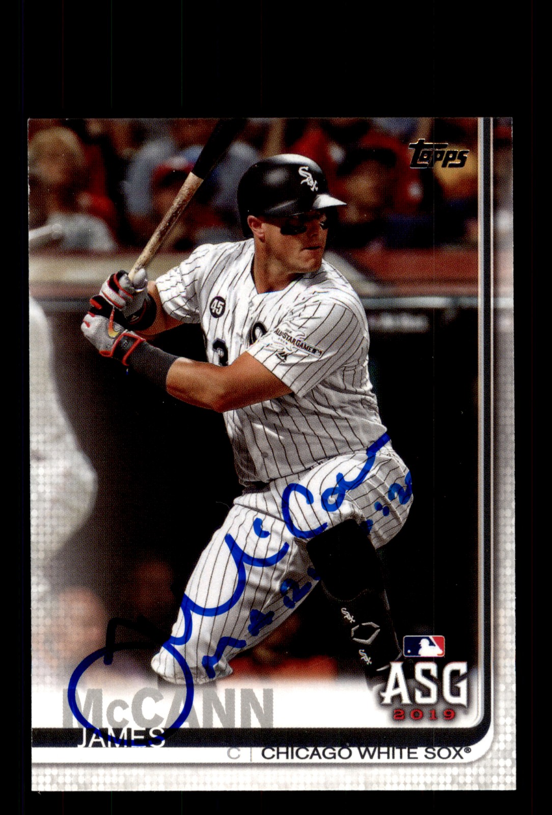Signed Baseball Card Auto James McCann 2019 Topps #US15 Chicago White Sox
