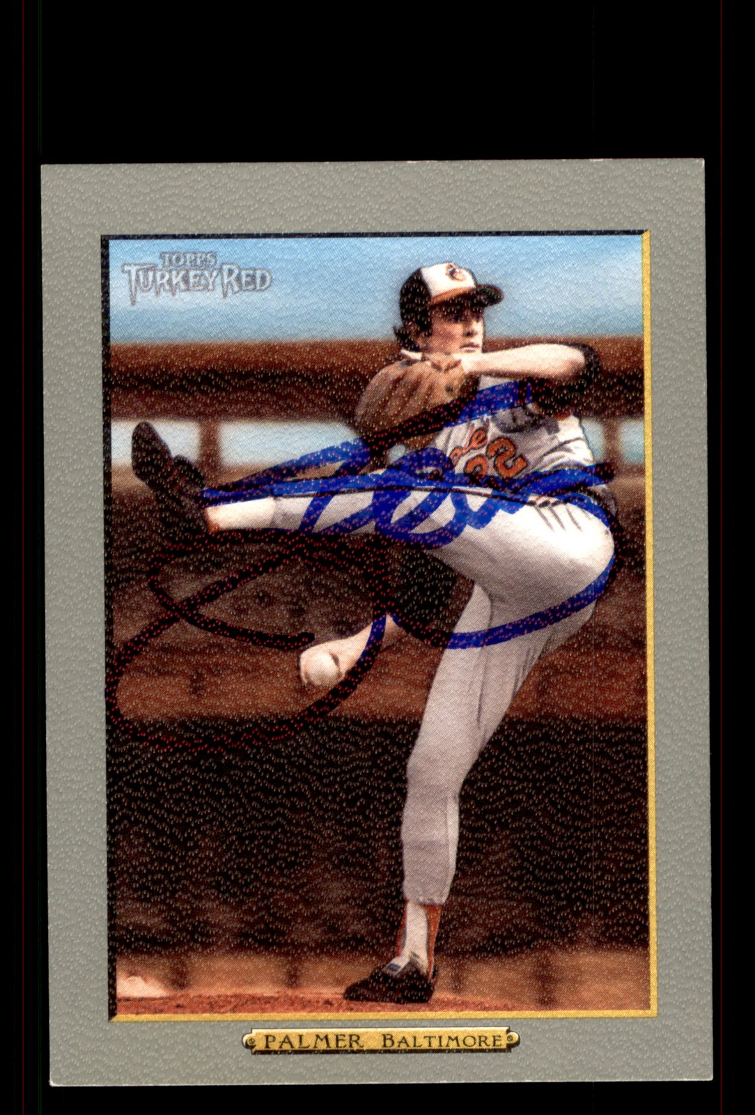 Signed Baseball Card Auto Jim Palmer 2006 Topps Turkey Red #587 Orioles