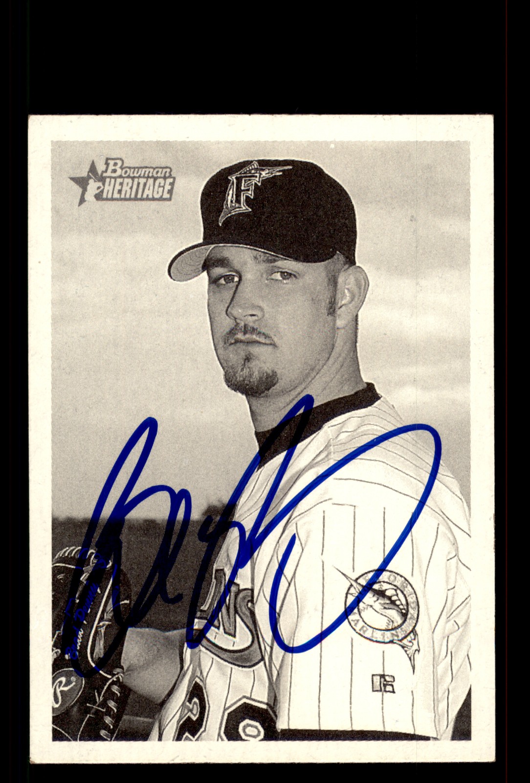 Signed Baseball Card Auto Brad Penny 2001 Bowman Heritage #79 Florida Marlins