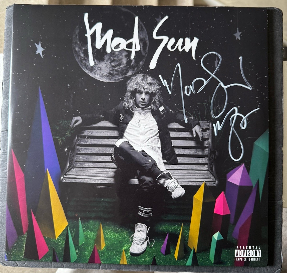 Mod Sun Signed Vinyl Autographed Look Up Paint Drip Version Album Record JSA COA