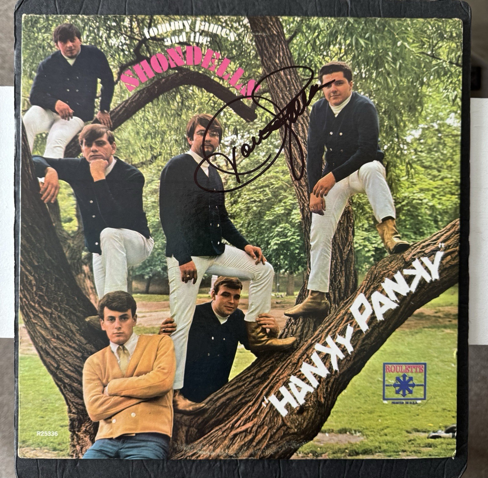 TOMMY JAMES SIGNED VINYL HANKY PANKY ALBUM JSA COA AUTOGRAPH