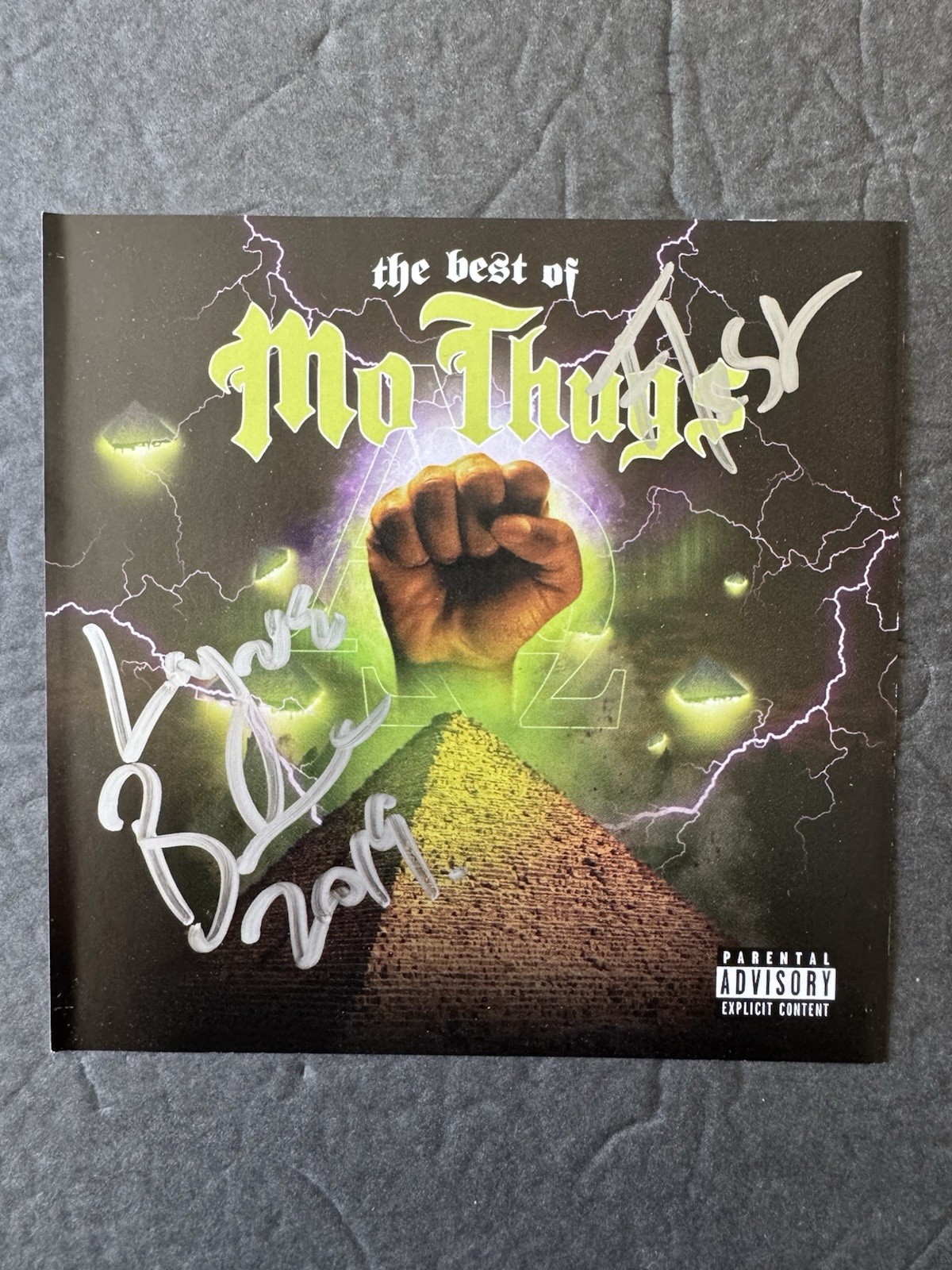Layzie Bone & Flesh Signed CD The Best Of Mo Thugs Autograph JSA COA