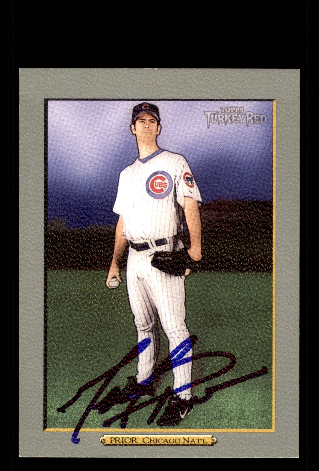 Signed Baseball Card Auto Mark Prior 2006 Topps Turkey Red #509 Chicago Cubs