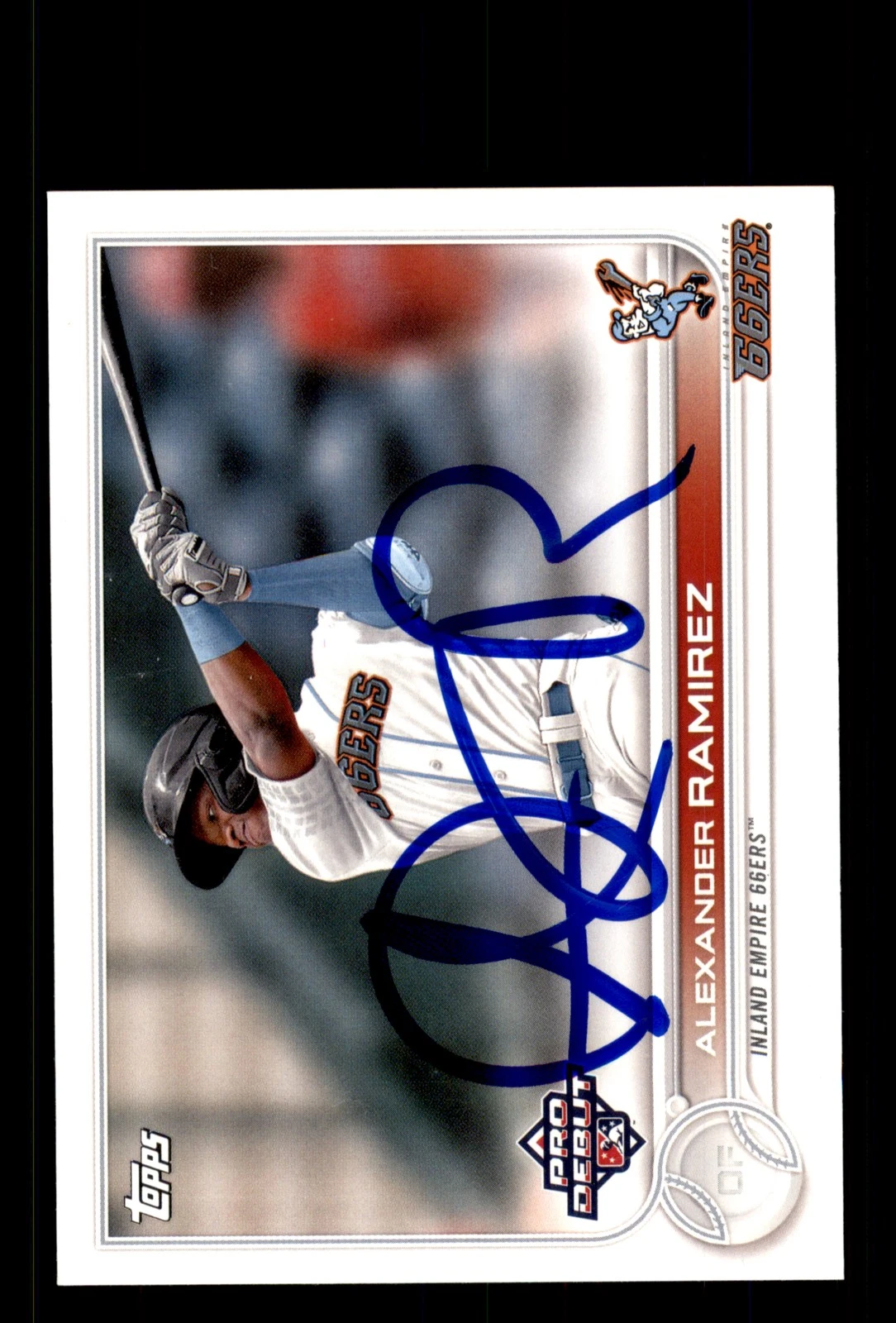 Signed Baseball Card Auto Alexander Ramirez 2022 Topps Pro Debut #PD-106 Cubs