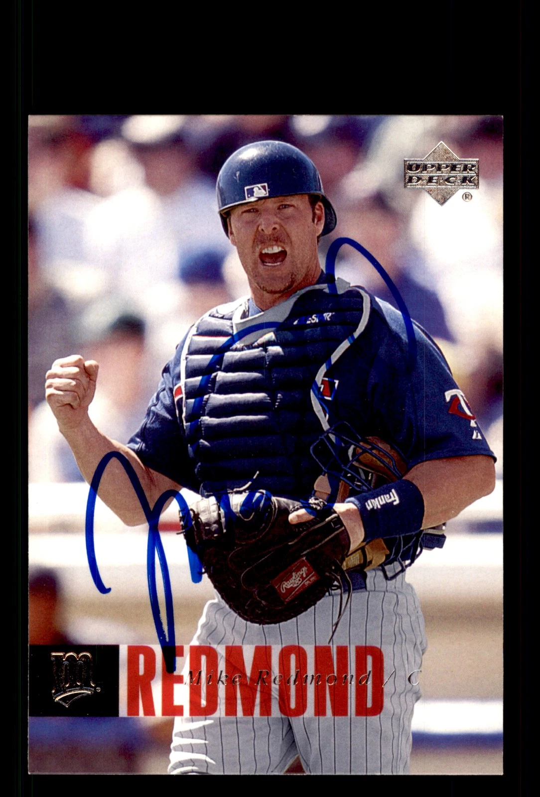 Signed Baseball Card Auto Mike Redmond 2006 Upper Deck #693 Minnesota Twins