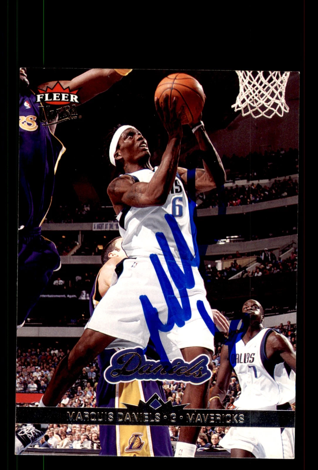 Signed Basketball Card Auto Marquis Daniels 2006-07 Ultra #30 Dallas Mavericks