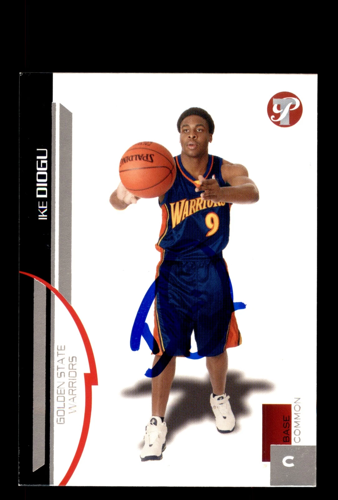 Signed Basketball Card Auto Ike Diogu 2005-06 Topps Pristine #109 Warriors