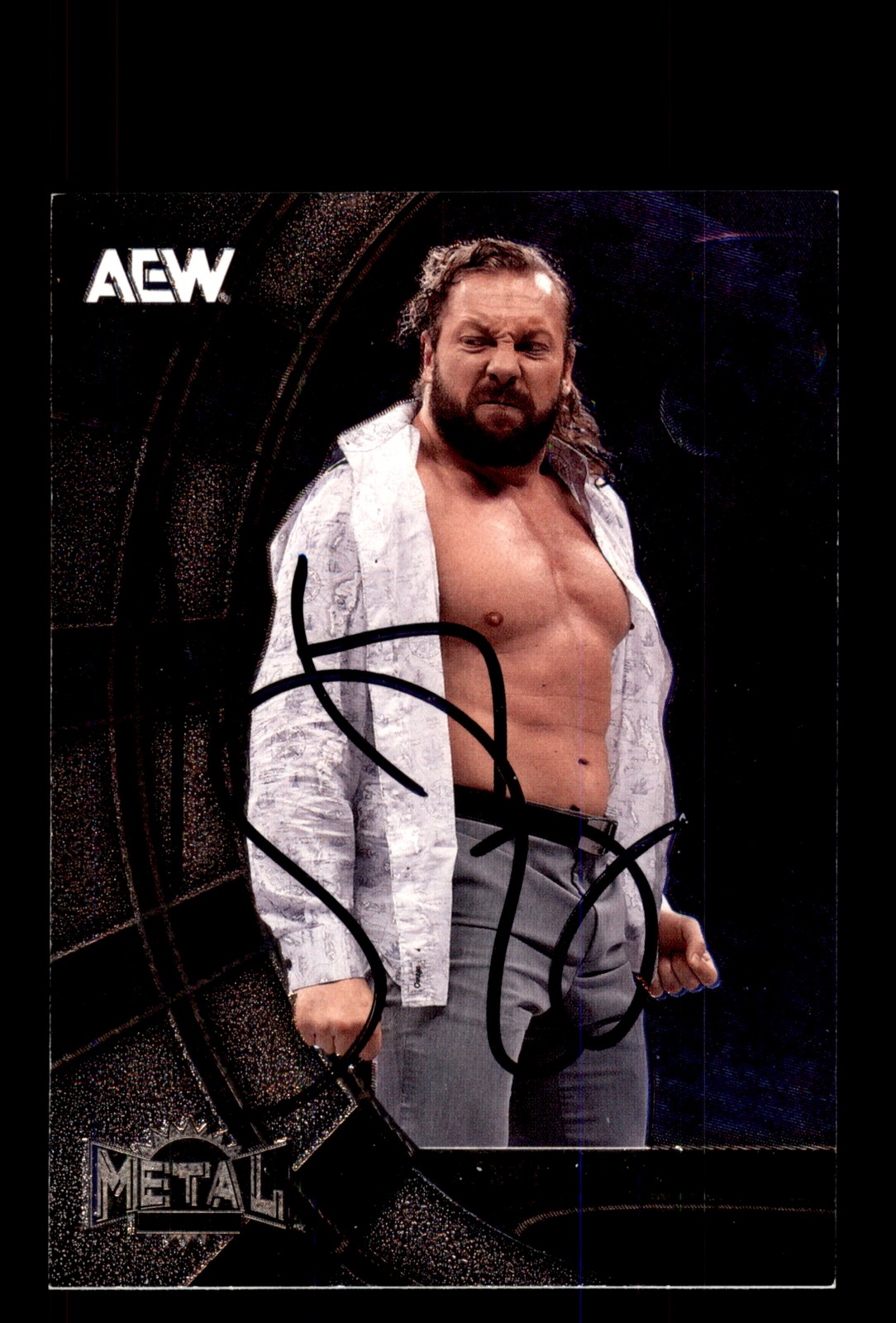 Signed AEW Card Auto Kenny Omega 2025 SkyBox Metal Universe AEW #81