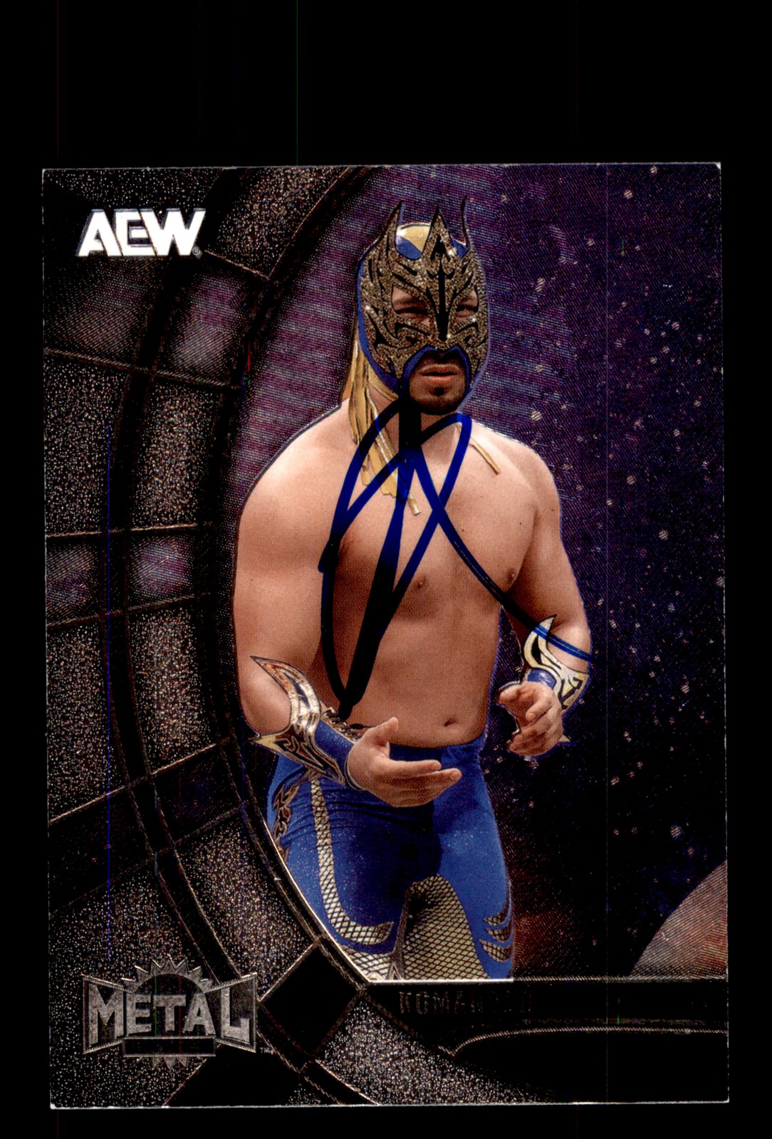 Signed AEW Card Auto Komander 2025 SkyBox Metal Universe AEW #2