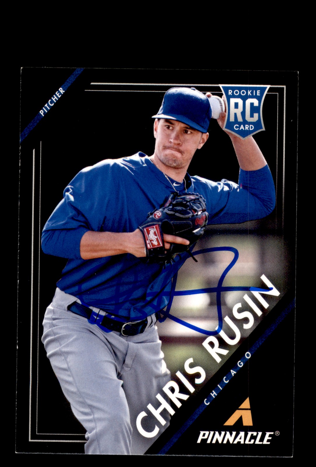 Signed Baseball Card Auto Chris Rusin 2013 Pinnacle #180 Chicago Cubs