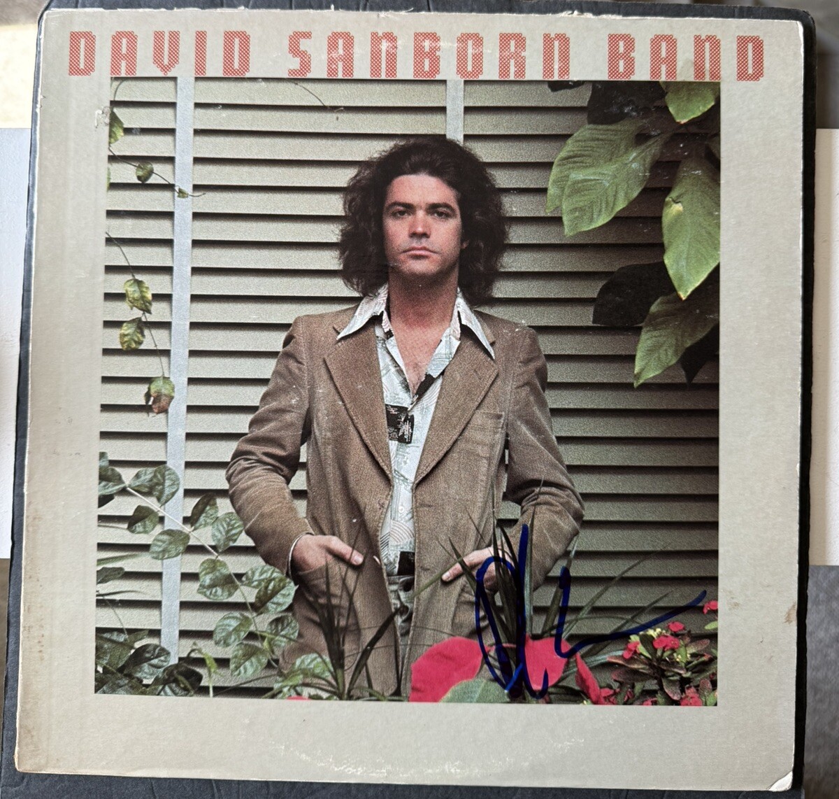 DAVID SANBORN SIGNED VINYL PROMISE ME THE MOON JAZZ JSA AUTOGRAPHED SAXOPHONE