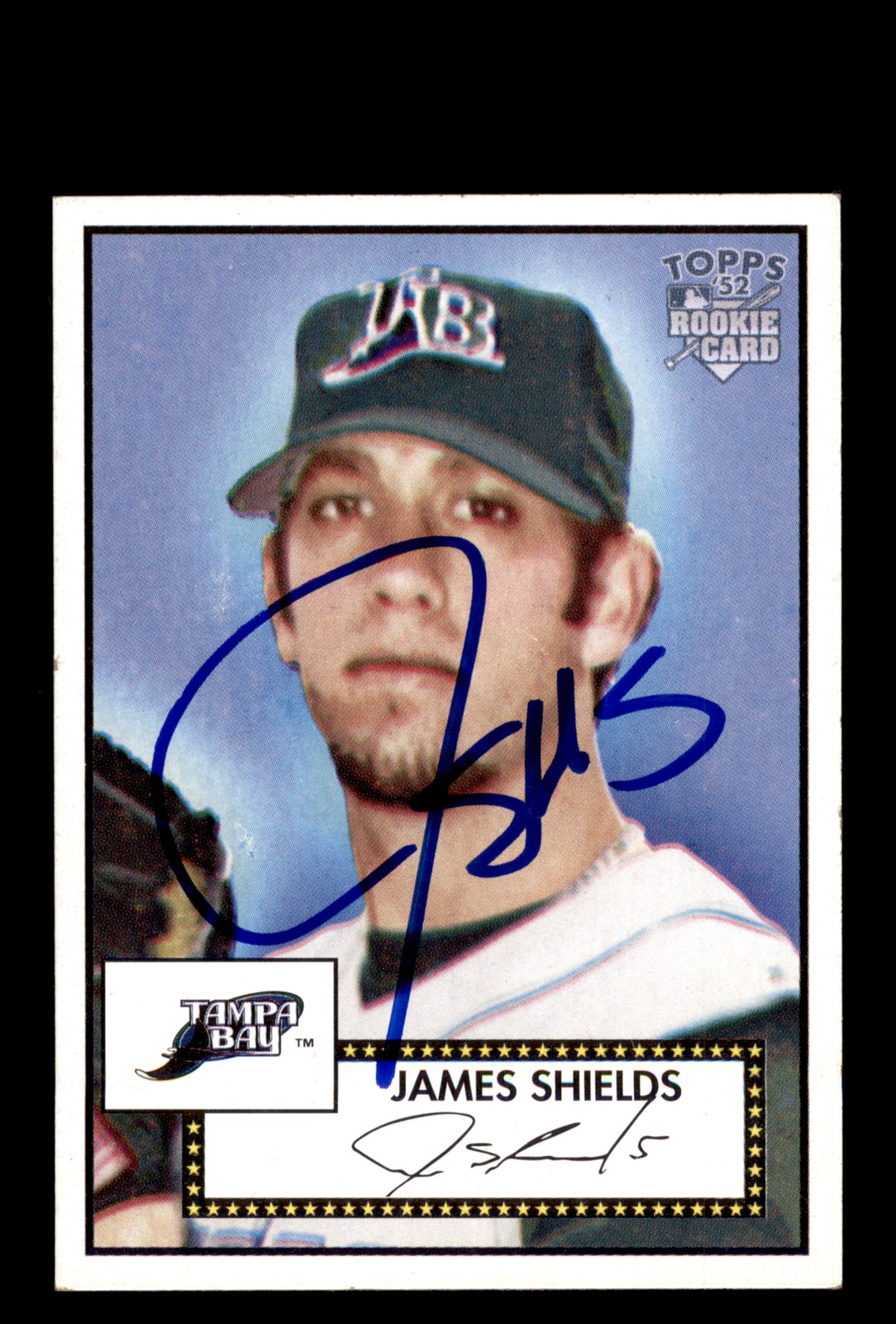Signed Baseball Card Auto James Shields 2006 Topps '52 Rookies #29 Rays