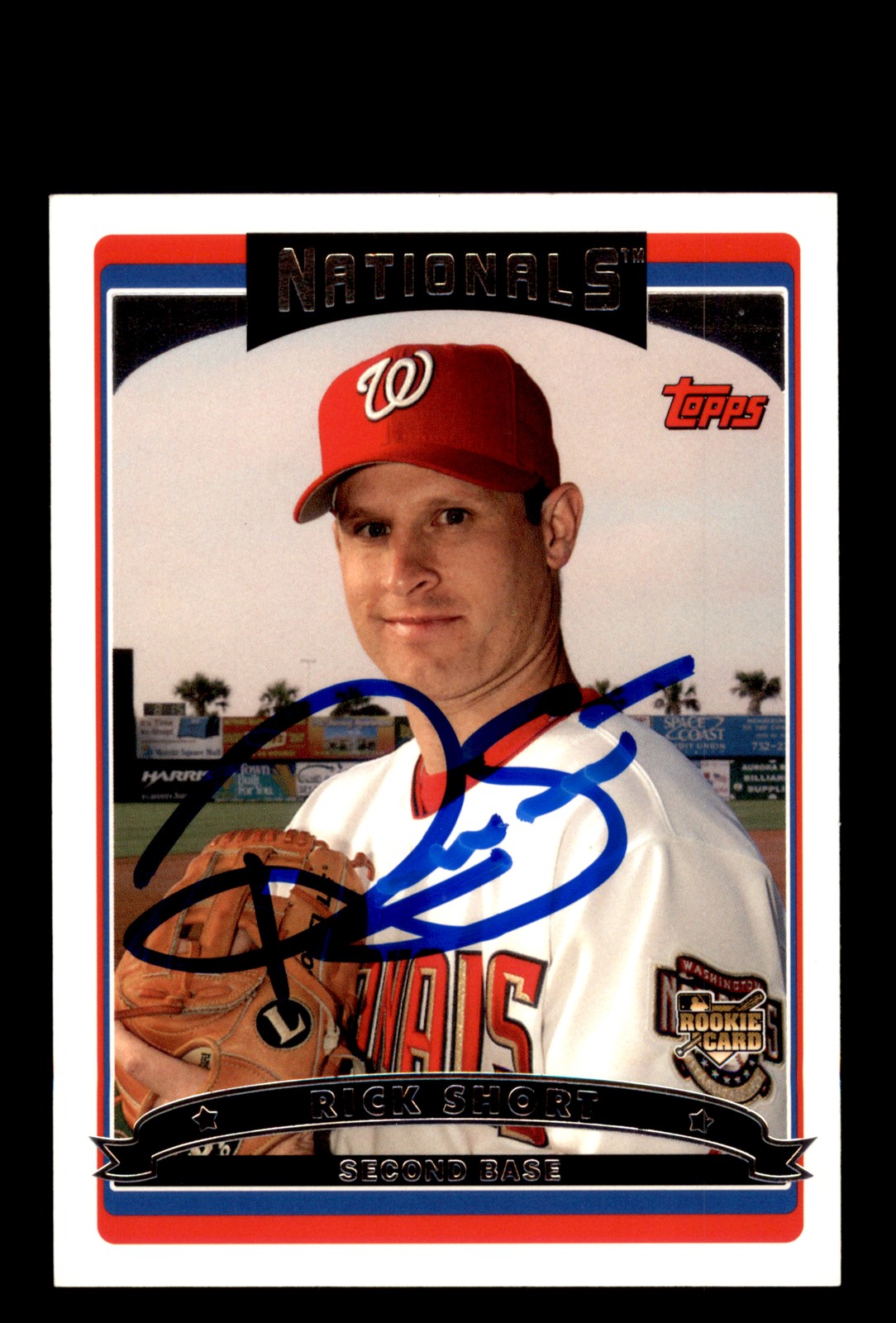 Signed Baseball Card Auto Rick Short 2006 Topps #320 Washington Nationals