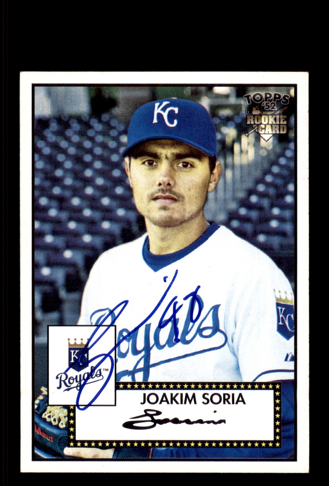 Signed Baseball Card Auto Joakim Soria 2007 Topps Rookie 52 #98 Royals