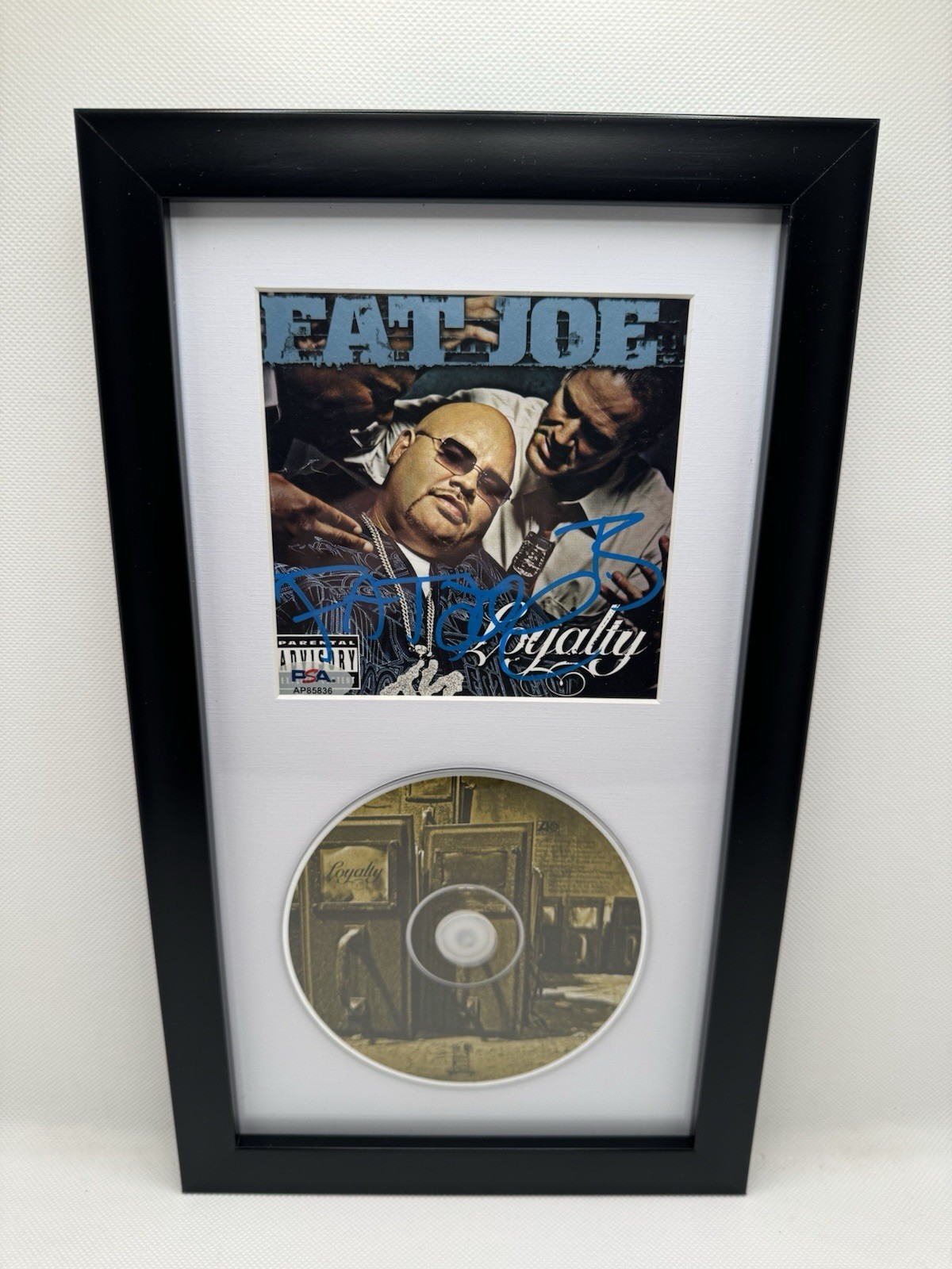 FAT JOE SIGNED LOYALTY CD AUTOGRAPH PSA/DNA COA FRAMED RAP RAPPER