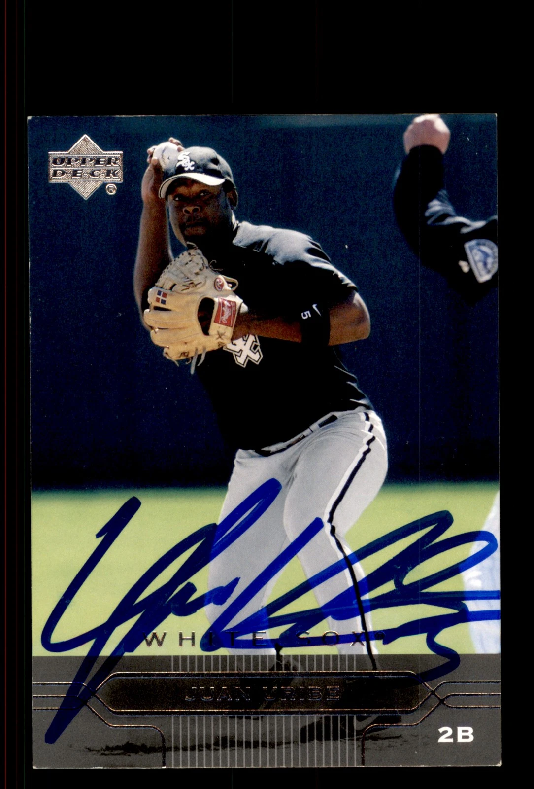 Signed Baseball Card Auto Juan Uribe 2005 Upper Deck #46 Chicago White Sox