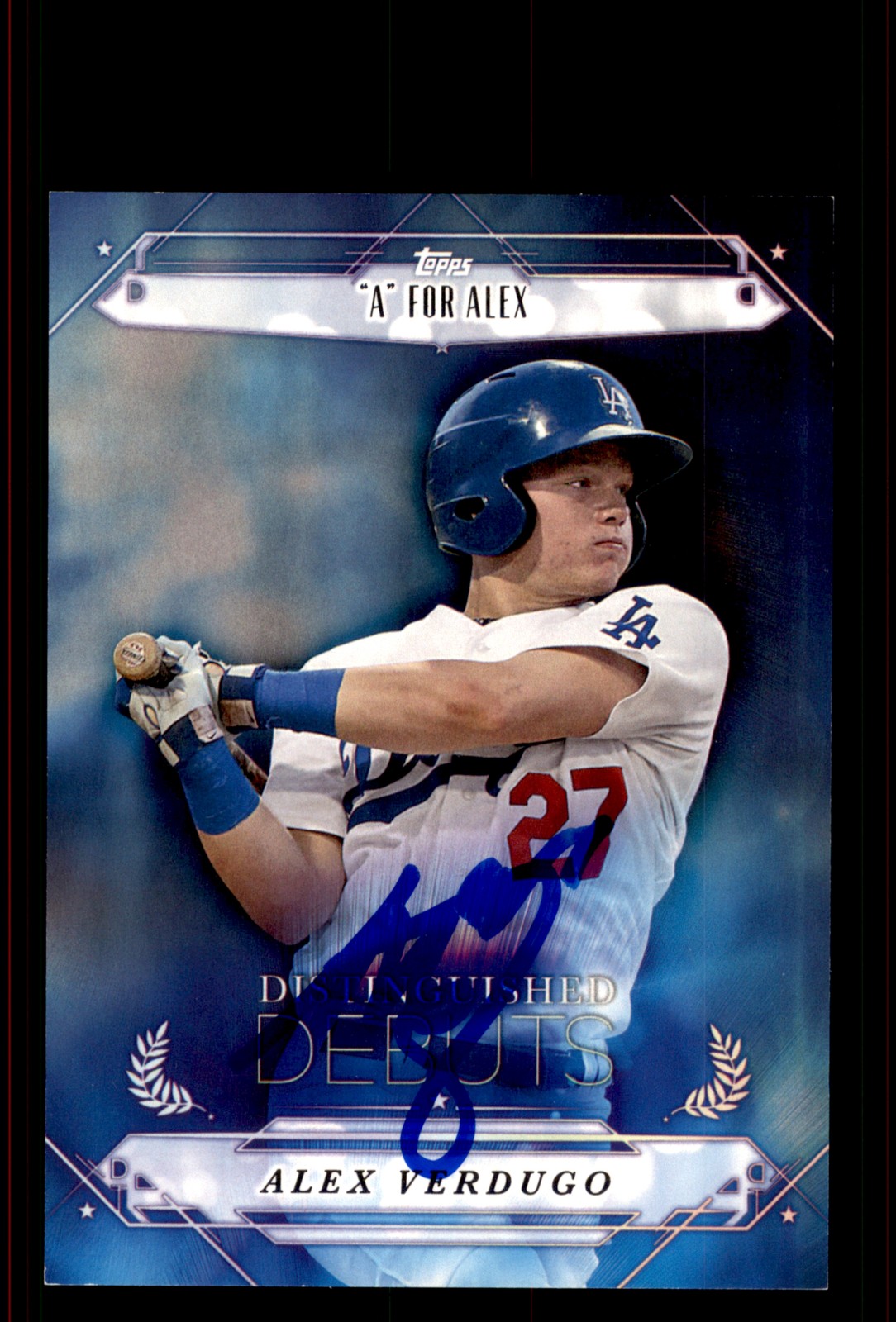 Signed Baseball Card Auto Alex Verdugo 2015 Topps Pro Debut #DD-24