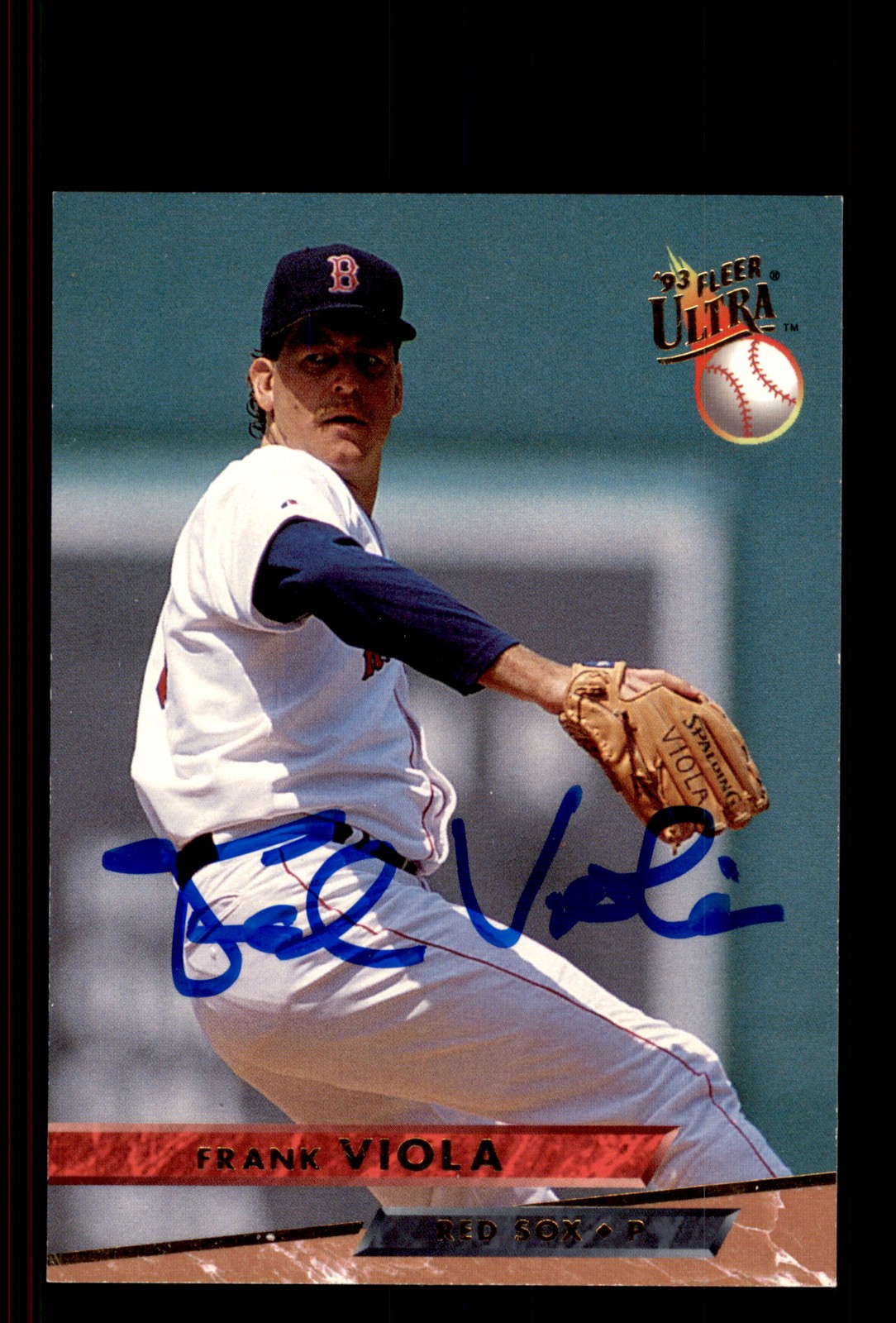 Signed Baseball Card Auto Frank Viola 1993 Ultra #157 Boston Red Sox