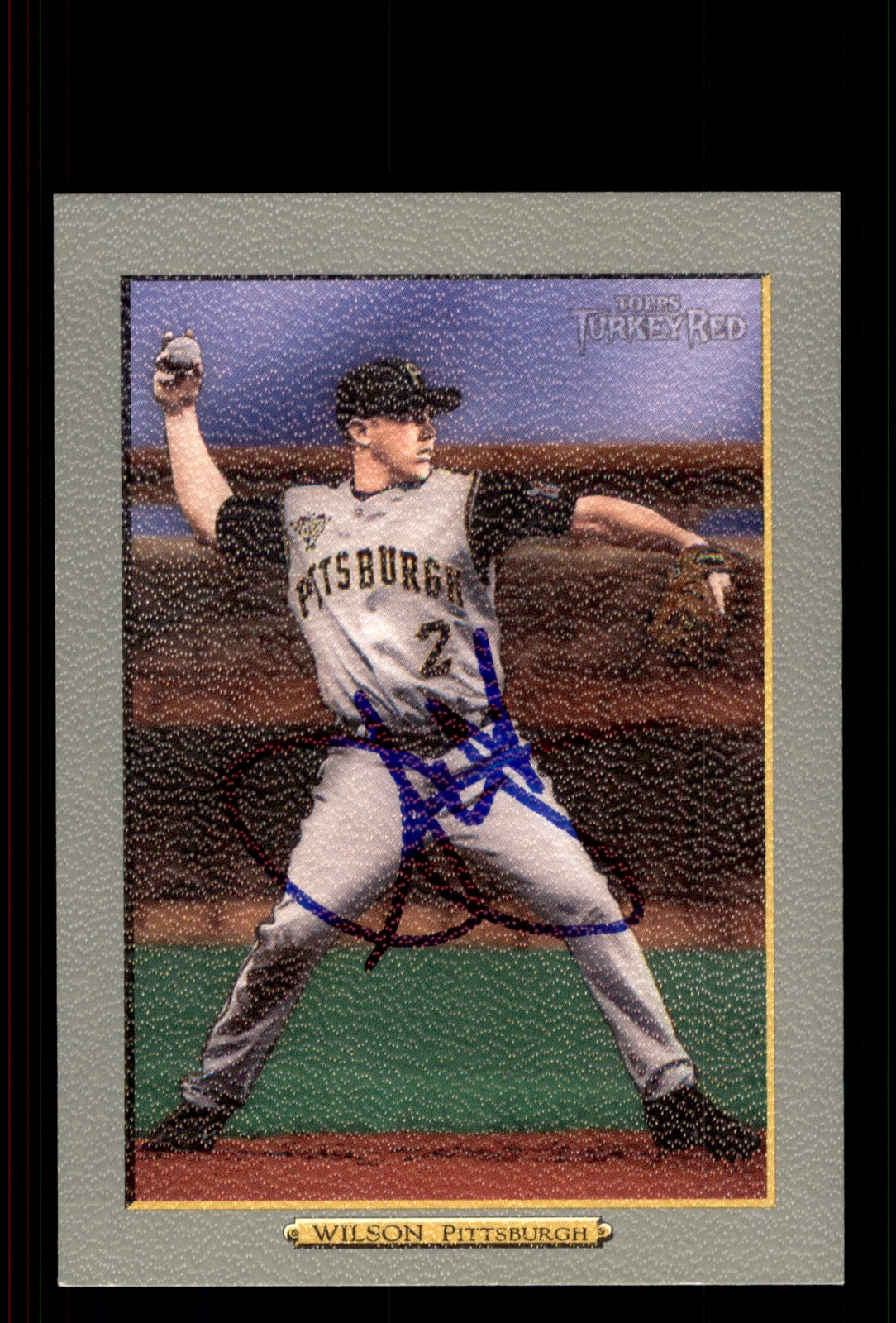 Signed Baseball Card Auto Jack Wilson 2006 Topps Turkey Red #396 Pirates