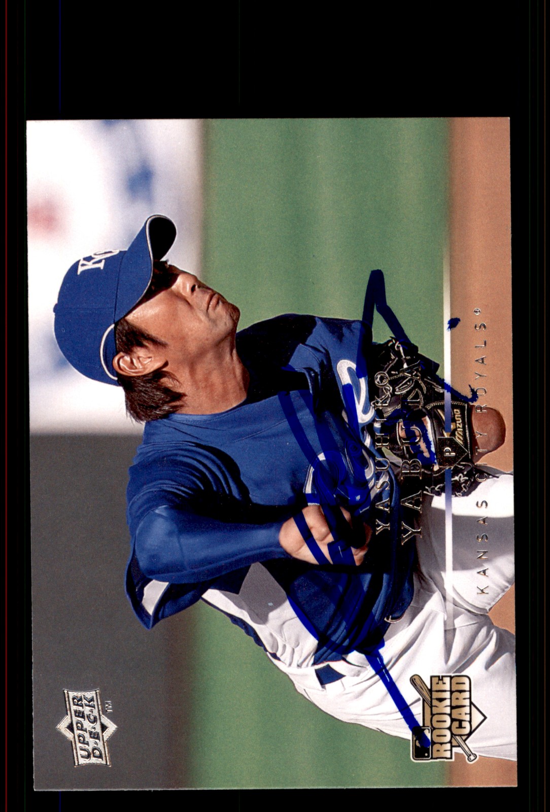 Signed Baseball Card Auto Yasuhiko Yabuta 2008 Upper Deck #729 Royals Japan