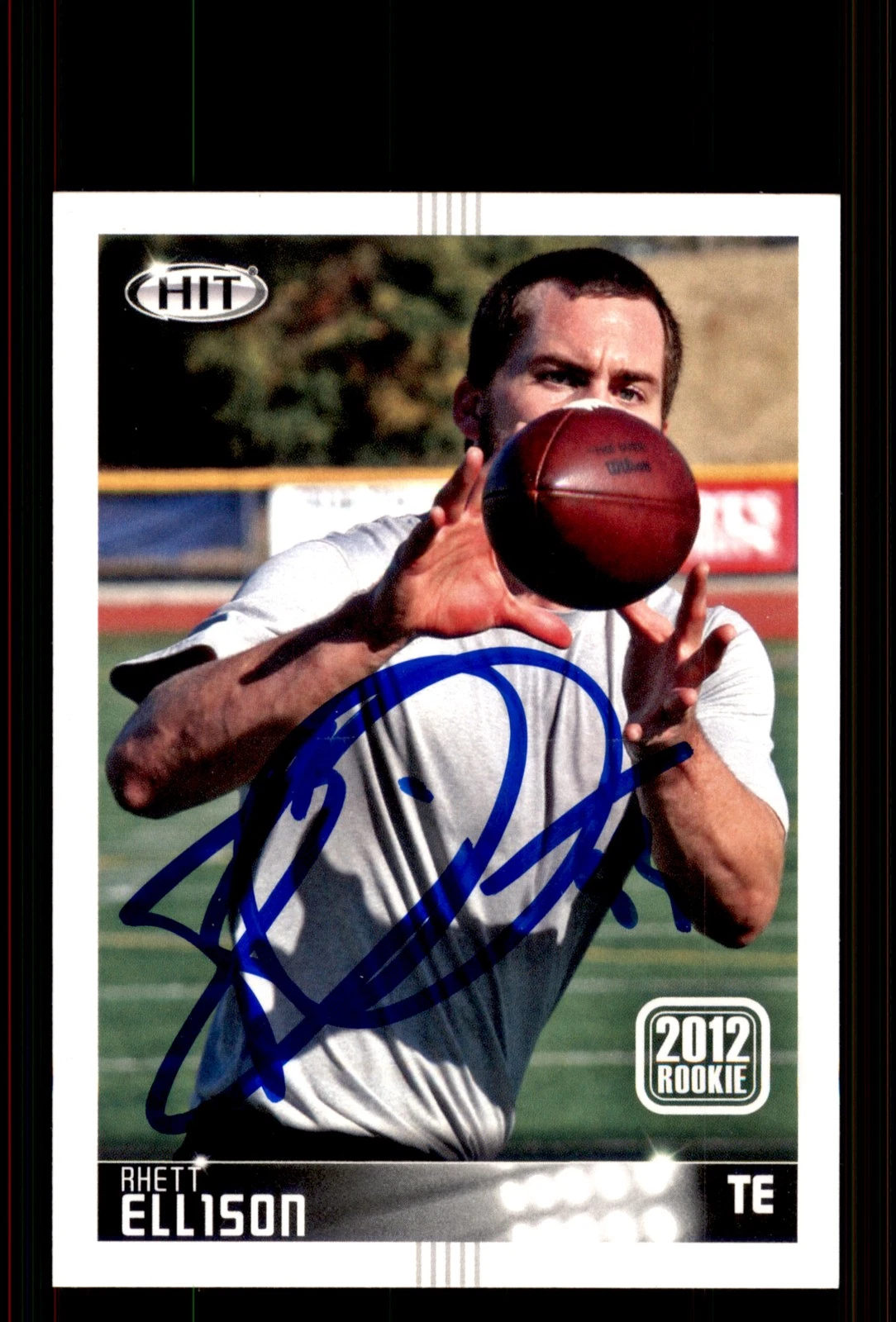Signed Football Card Auto Rhett Ellison 2012 SAGE HIT #123 USC Trojans