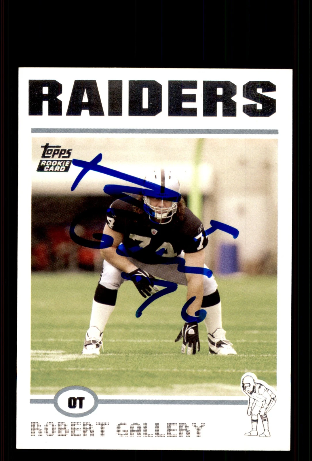 Signed Football Card Auto Robert Gallery 2004 Topps #318 Oakland Raiders