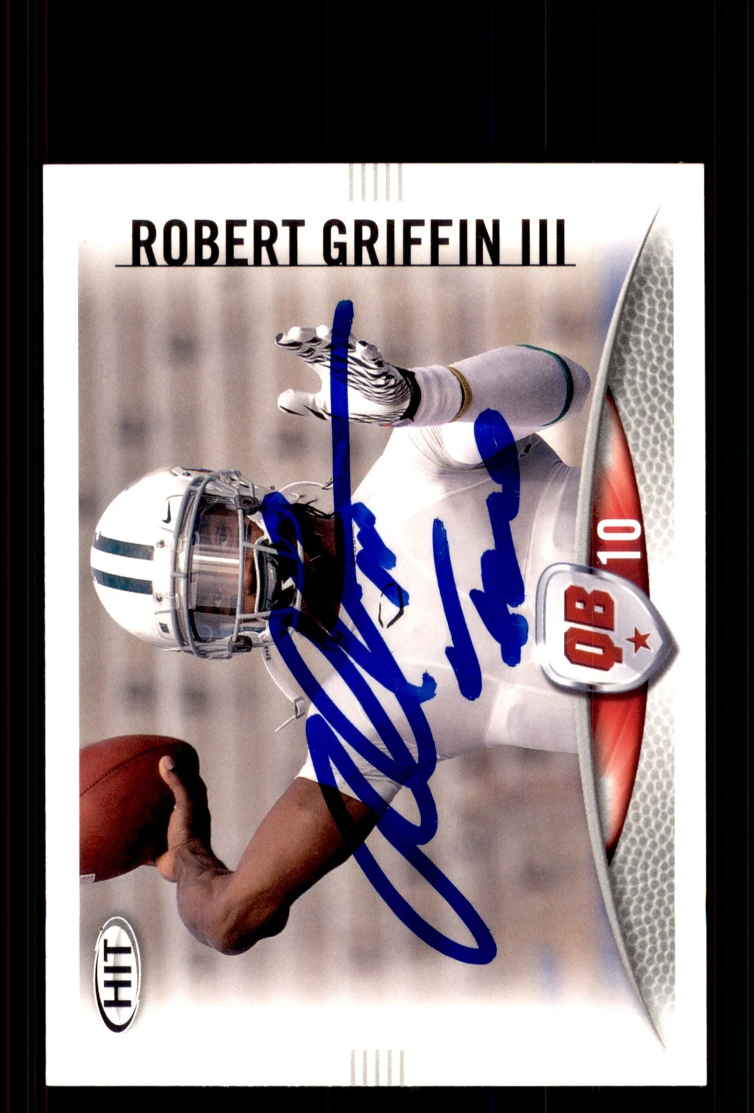 Signed Football Card Auto Robert Griffin 2012 SAGE HIT #10 Baylor Bears