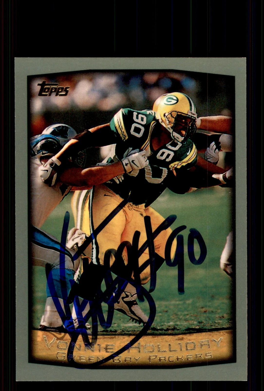Signed Football Card Auto Vonnie Holliday 1999 Topps #171 Green Bay Packers