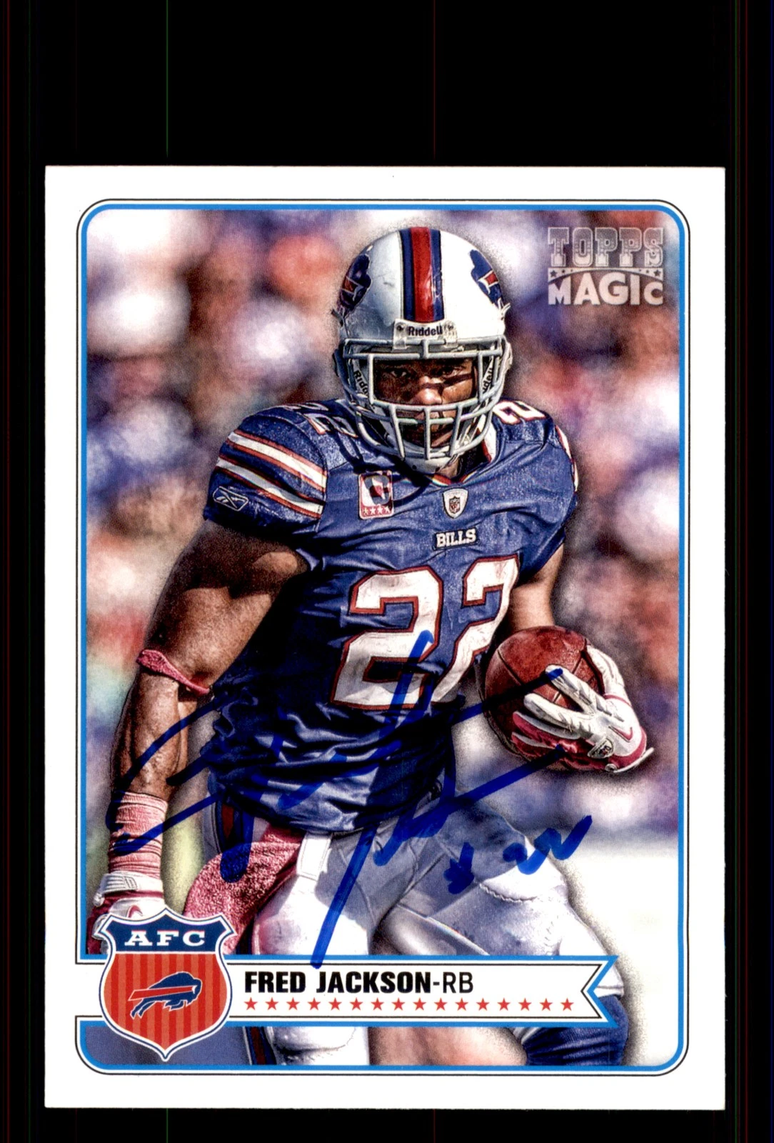 Signed Football Card Auto Fred Jackson 2012 Topps Magic #94 Buffalo Bills
