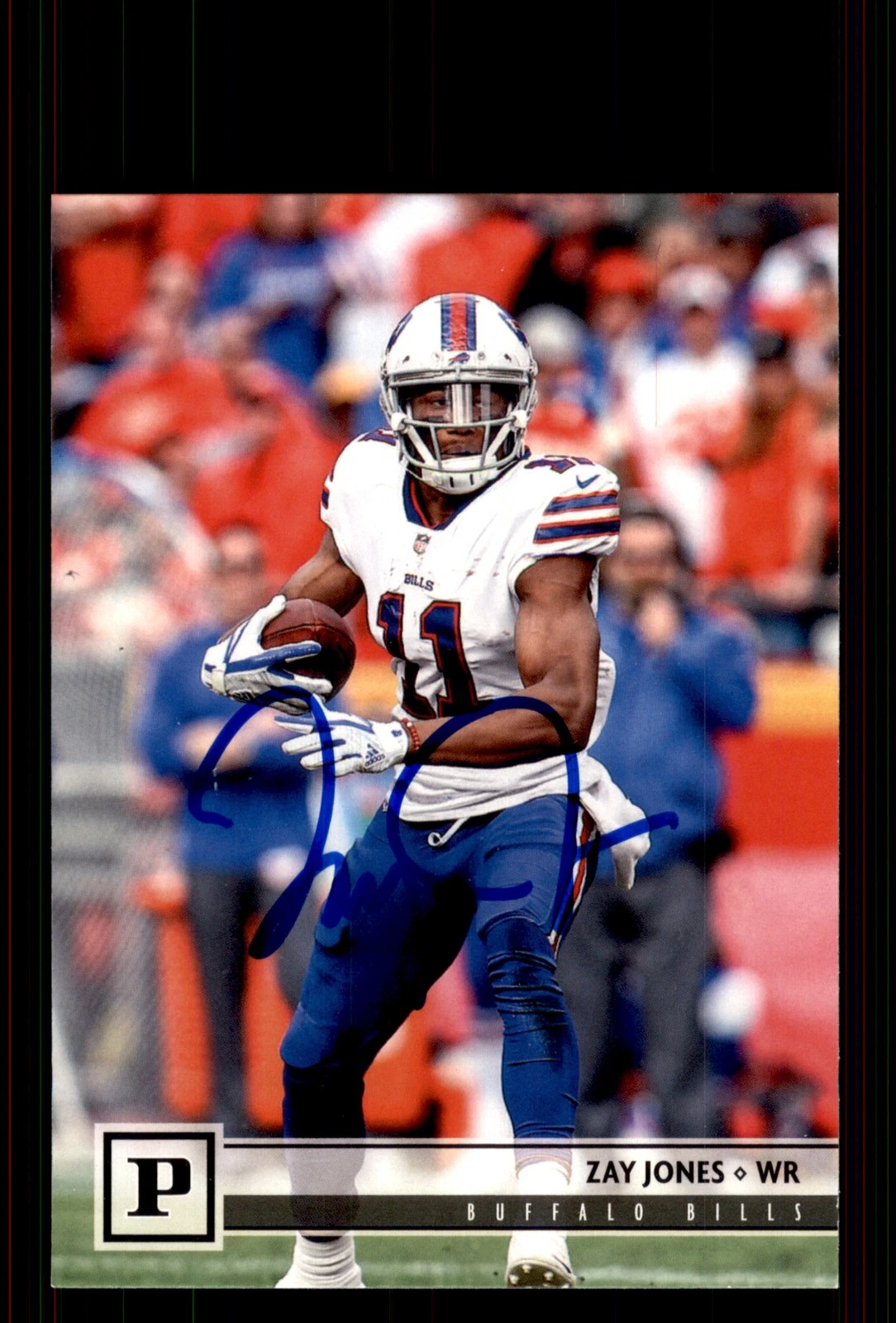 Signed Football Card Auto Zay Jones 2018 Panini #34 Buffalo Bills
