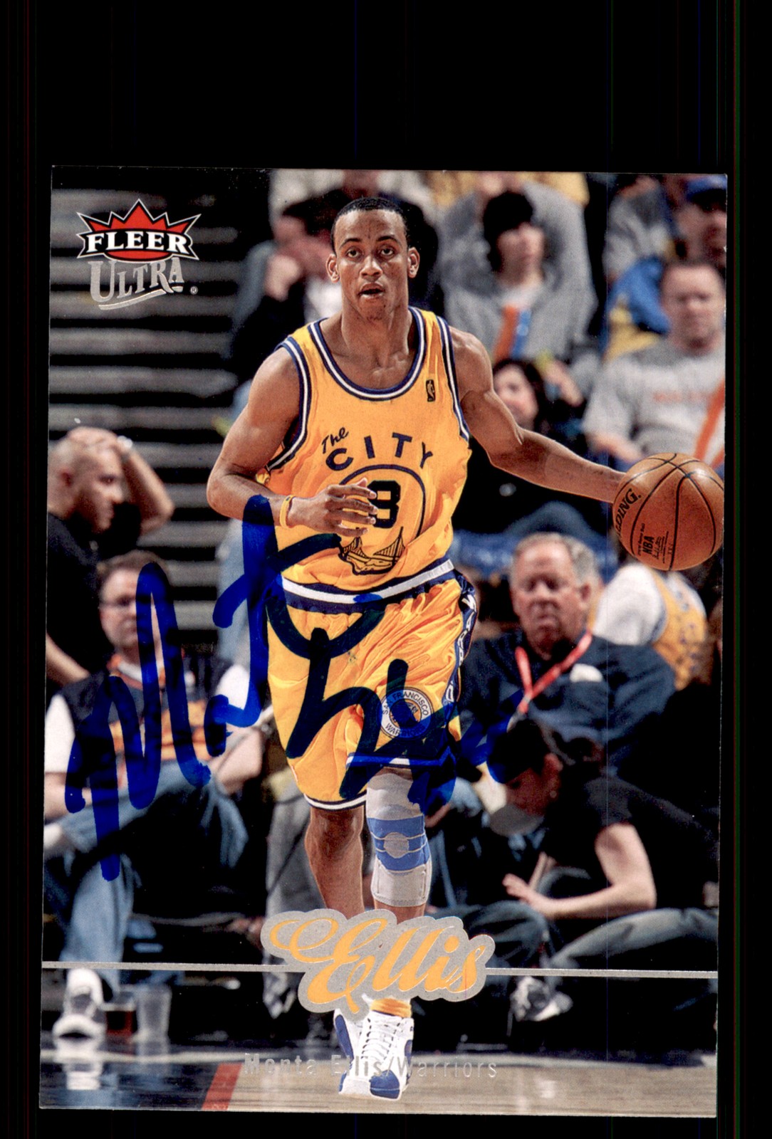 Signed Basketball Card Auto Monta Ellis 2007-08 Ultra #58 Golden State Warriors