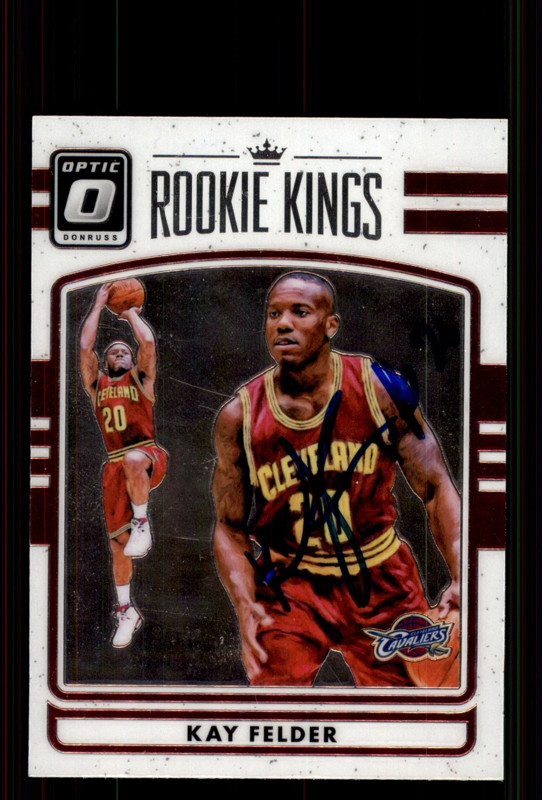Signed Basketball Card Auto Kay Felder 2016-17 Donruss #28 Cleveland Cavaliers