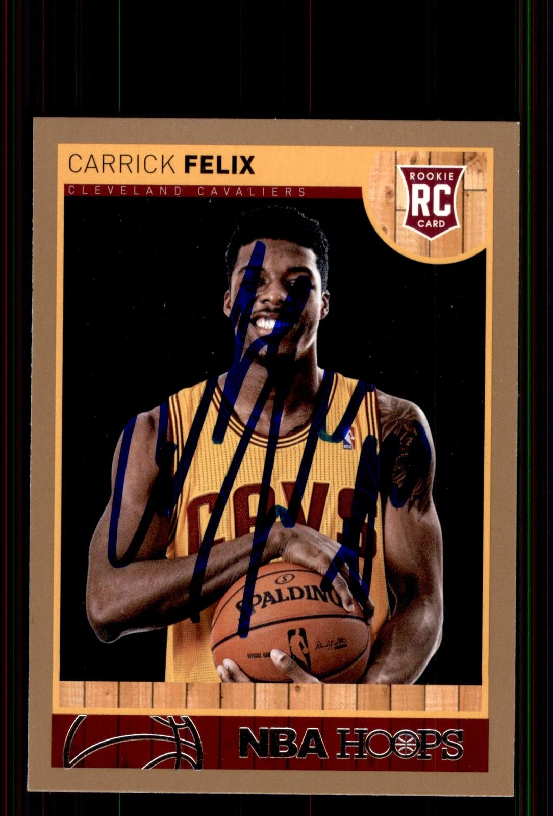Signed Basketball Card Auto Carrick Felix 2013-14 Hoops #290 Cleveland Cavaliers
