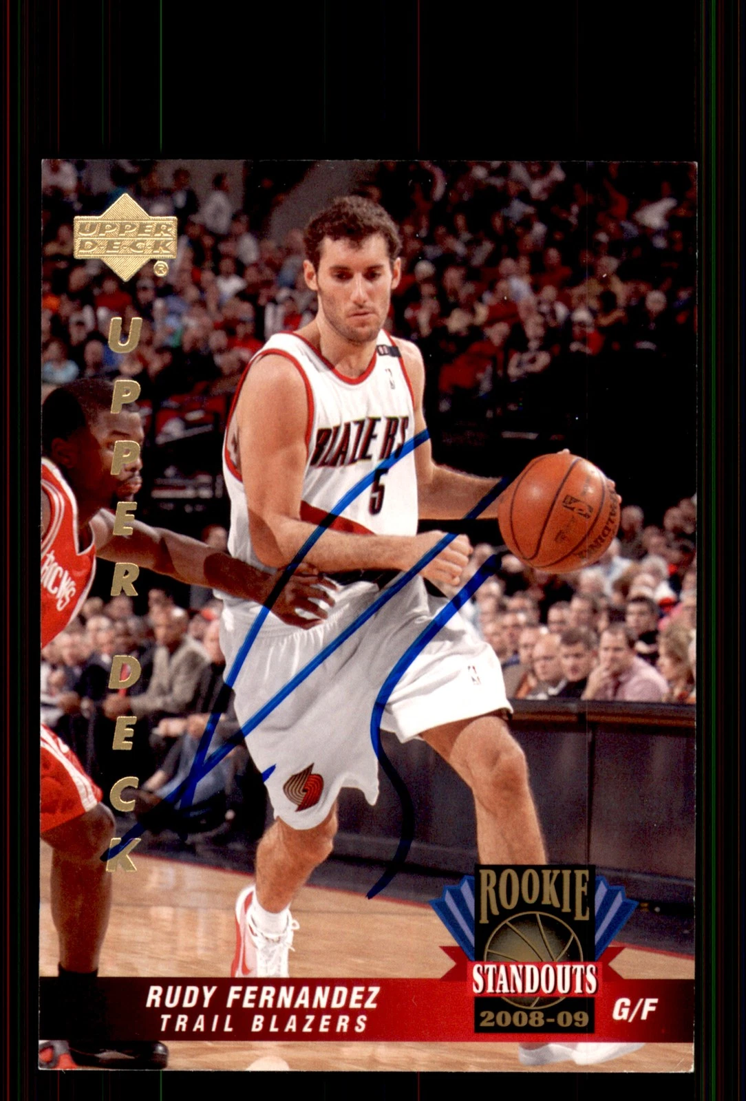 Signed Basketball Card Auto Rudy Fernandez 2008-09 Upper Deck Lineage #RS-44