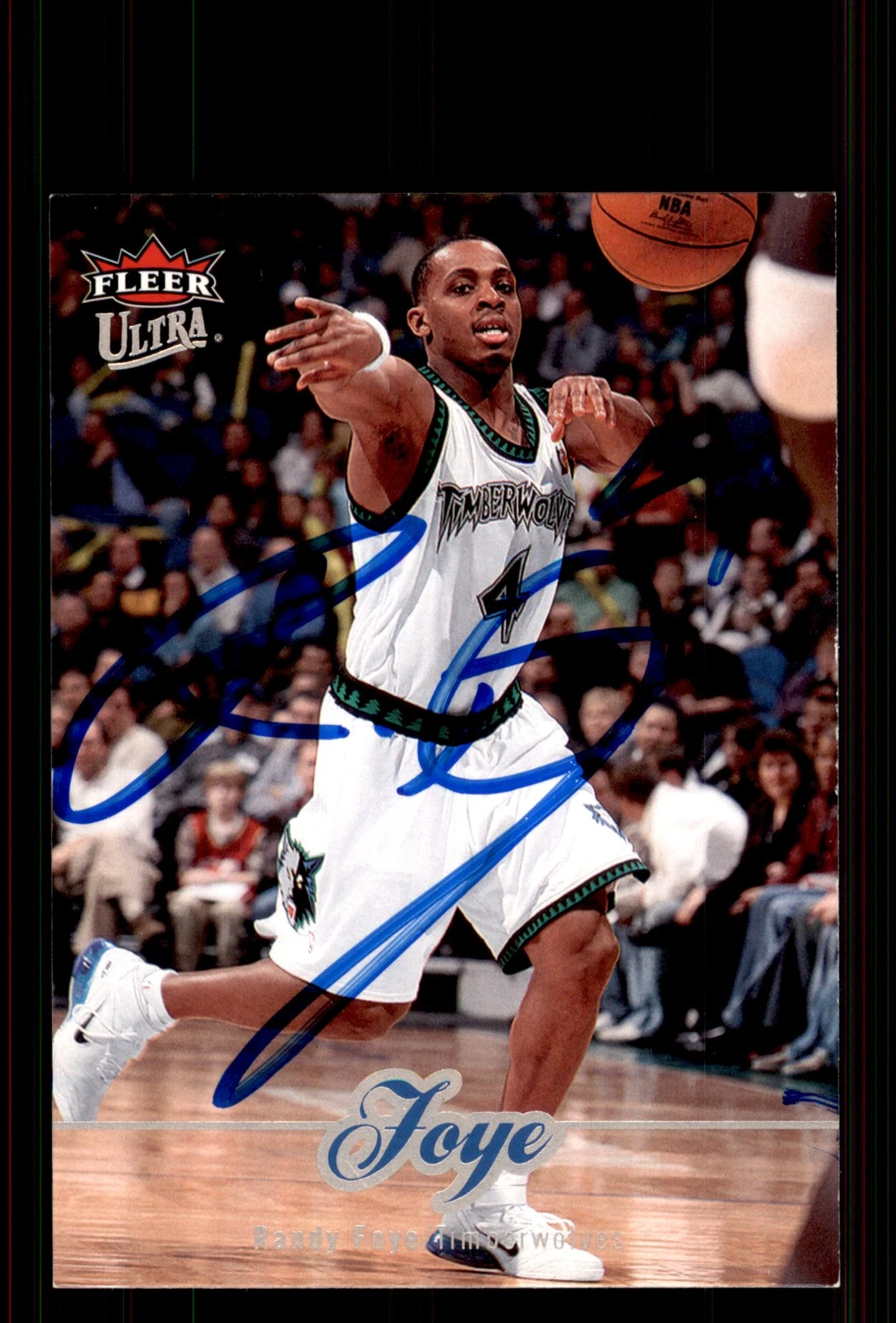 Signed Basketball Card Auto Randy Foye 2007-08 Ultra #109 Minnesota Timberwolves