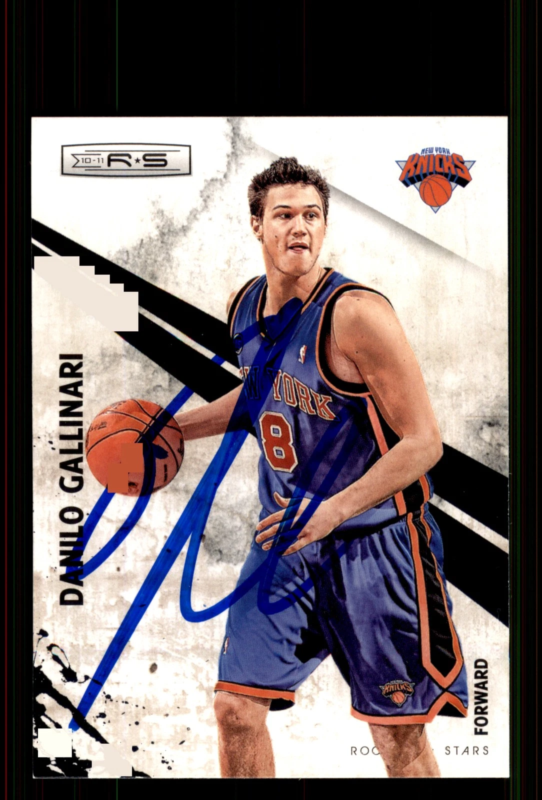 Signed Basketball Card Auto Danilo Gallinari 2010-11 Panini Rookies & Stars #10