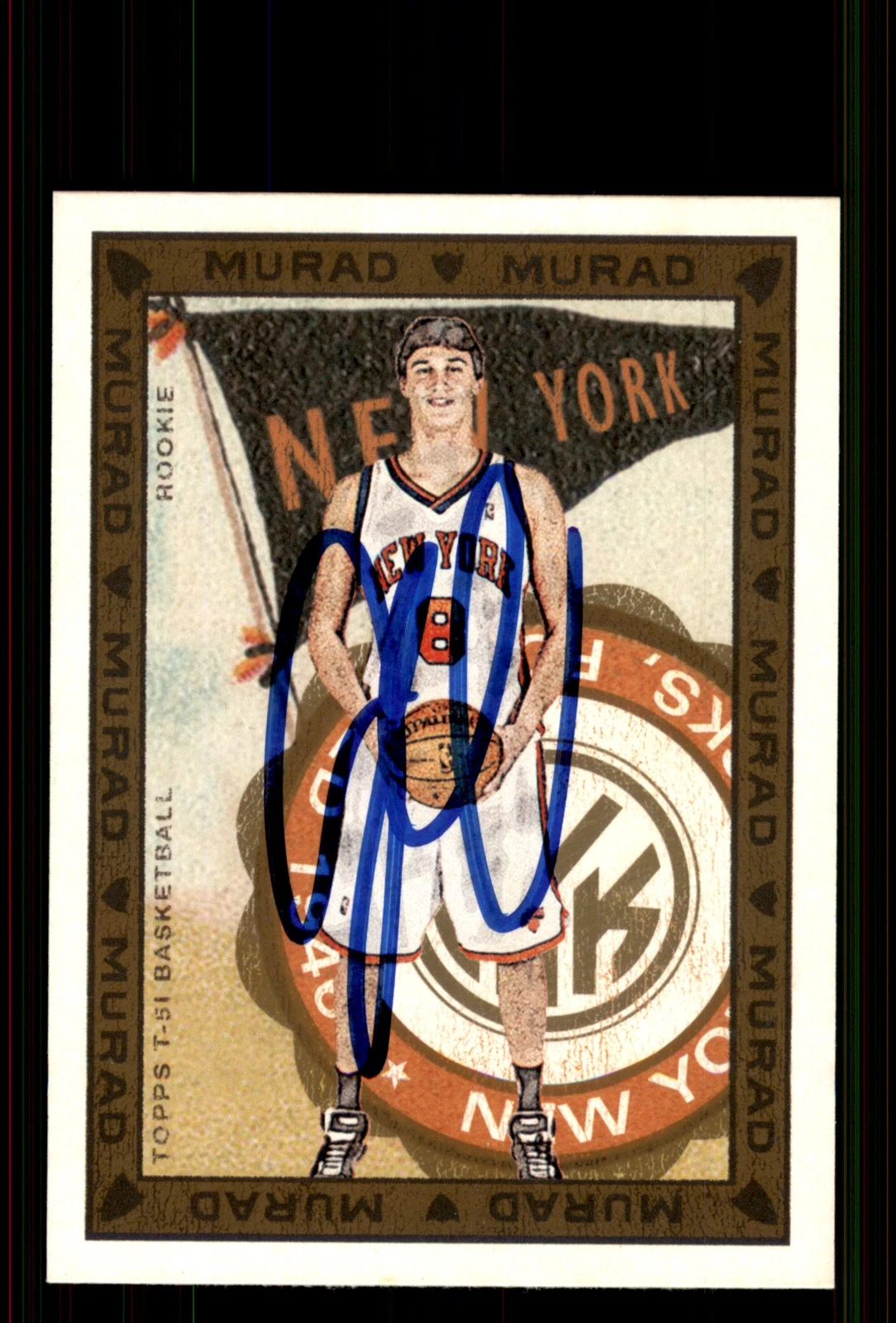 Signed Basketball Card Auto Danilo Gallinari 2008-09 Topps T-51 Murad #176