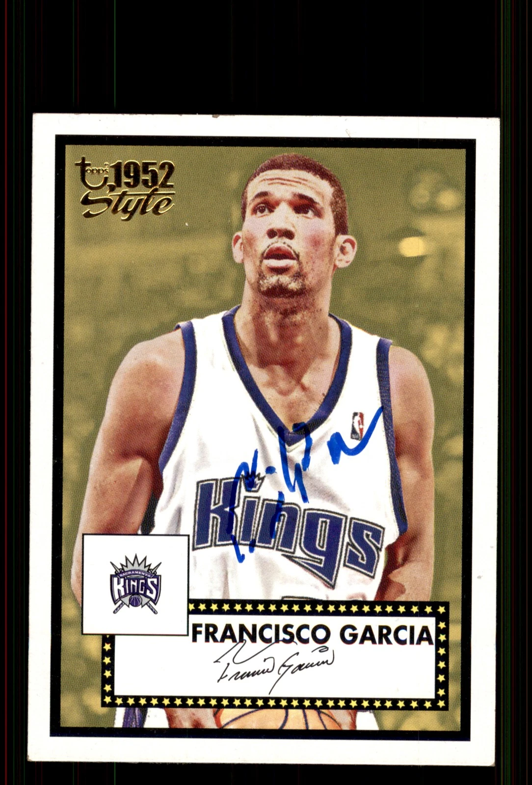 Signed Basketball Card Auto Francisco Garcia 2005-06 Topps 1952 Style #144