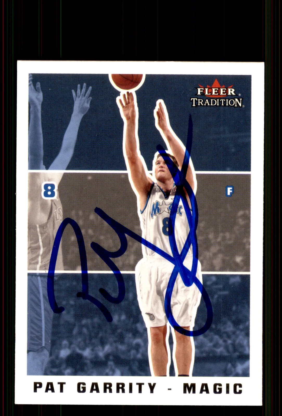 Signed Basketball Card Auto Pat Garrity 2003-04 Fleer Tradition #10 Magic