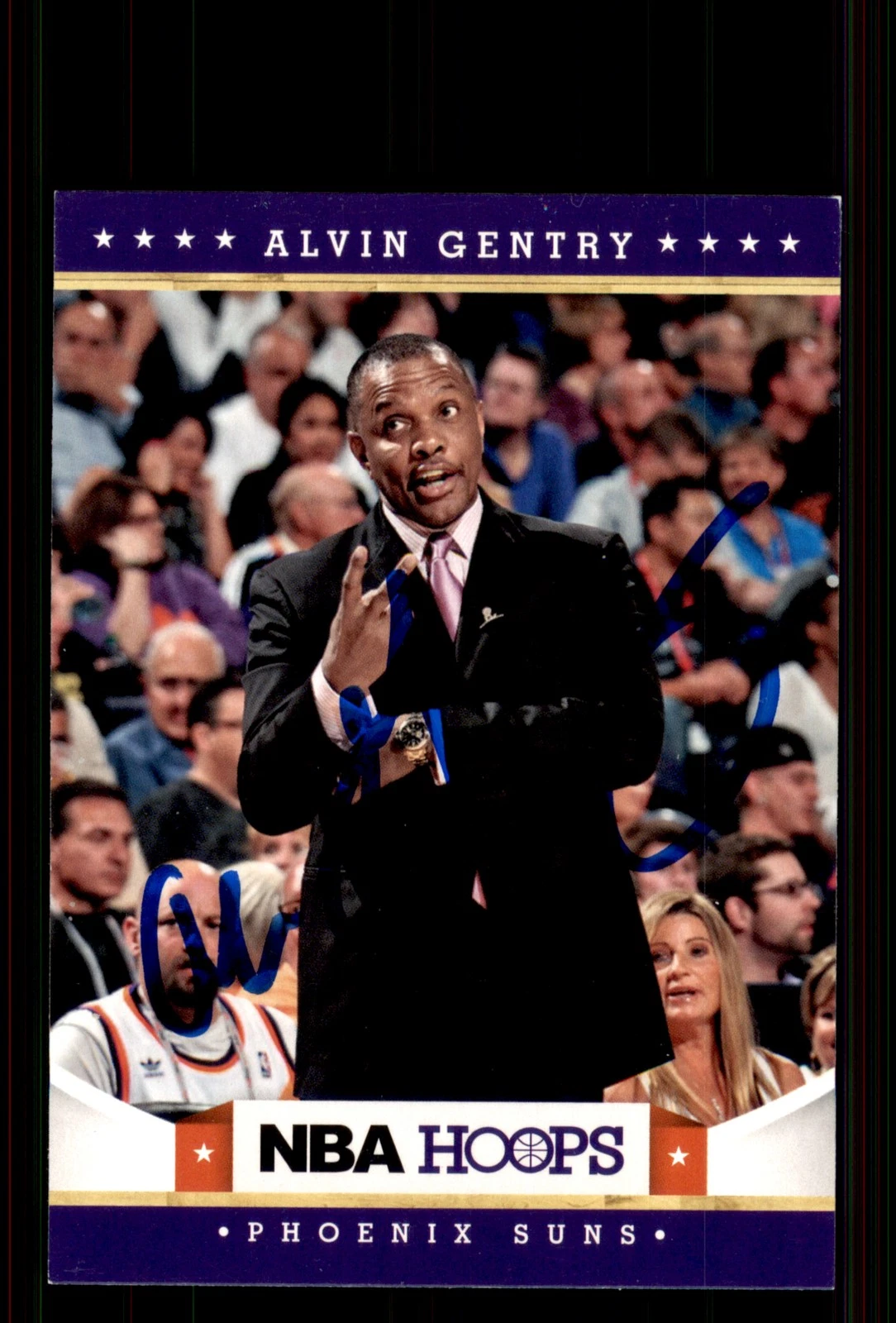 Signed Basketball Card Auto Alvin Gentry 2012-13 Hoops #210 Phoenix Suns