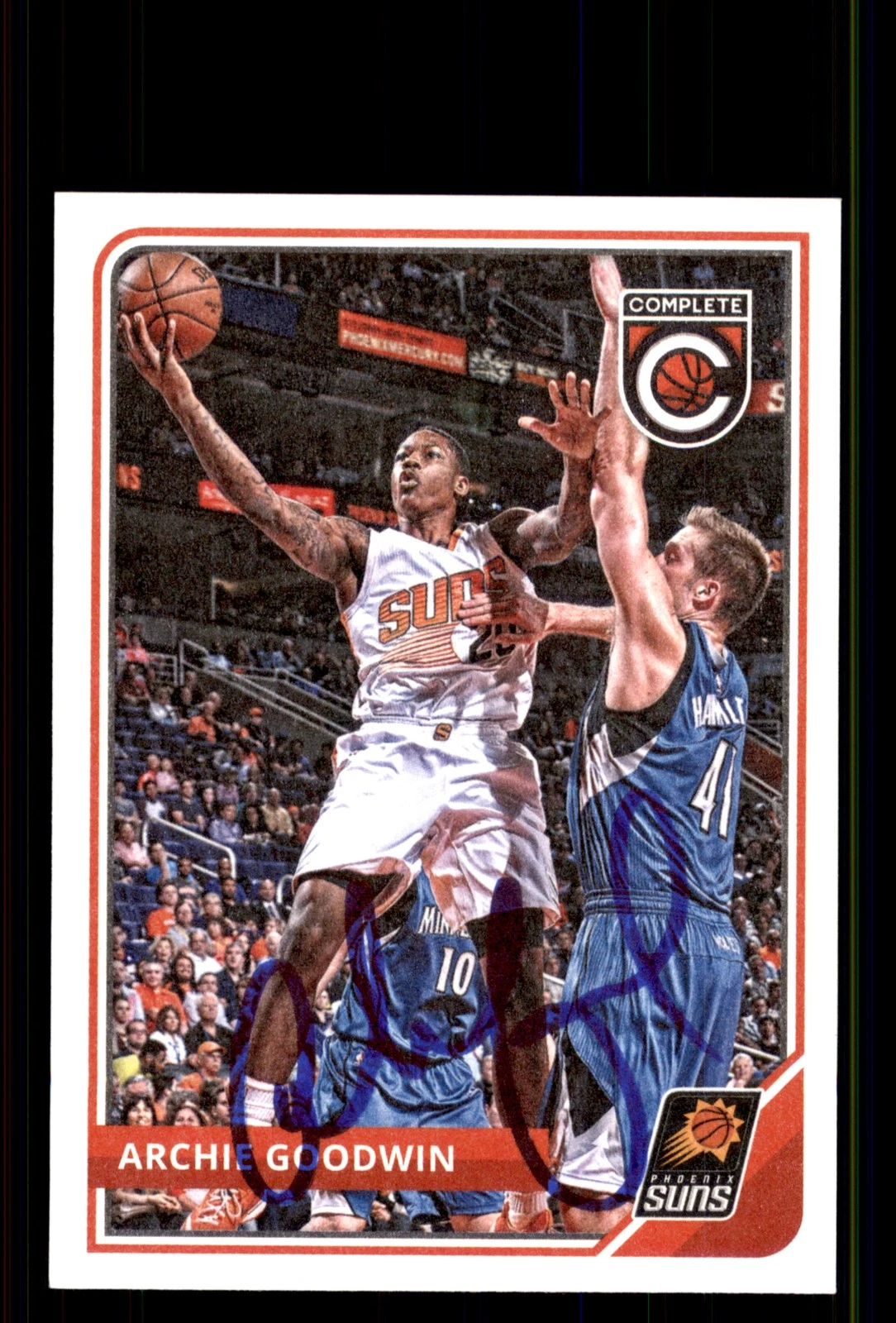Signed Basketball Card Auto Archie Goodwin 2015-16 Panini Complete #91 Suns