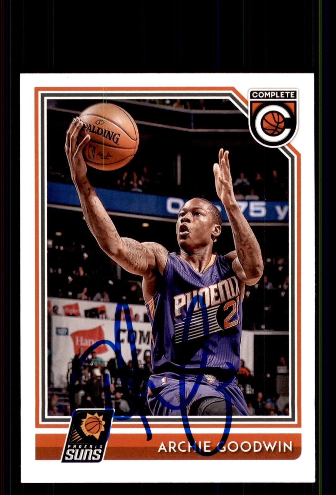 Signed Basketball Card Auto Archie Goodwin 2016-17 Panini Complete #324 Suns