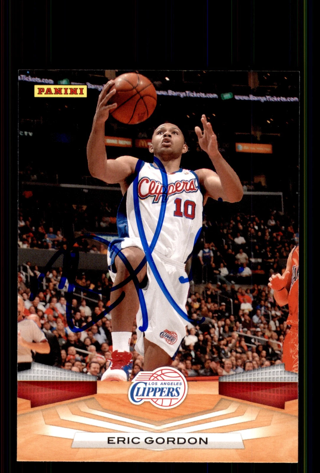 Signed Basketball Card Auto Eric Gordon 2009-10 Panini #261 Los Angeles Clippers