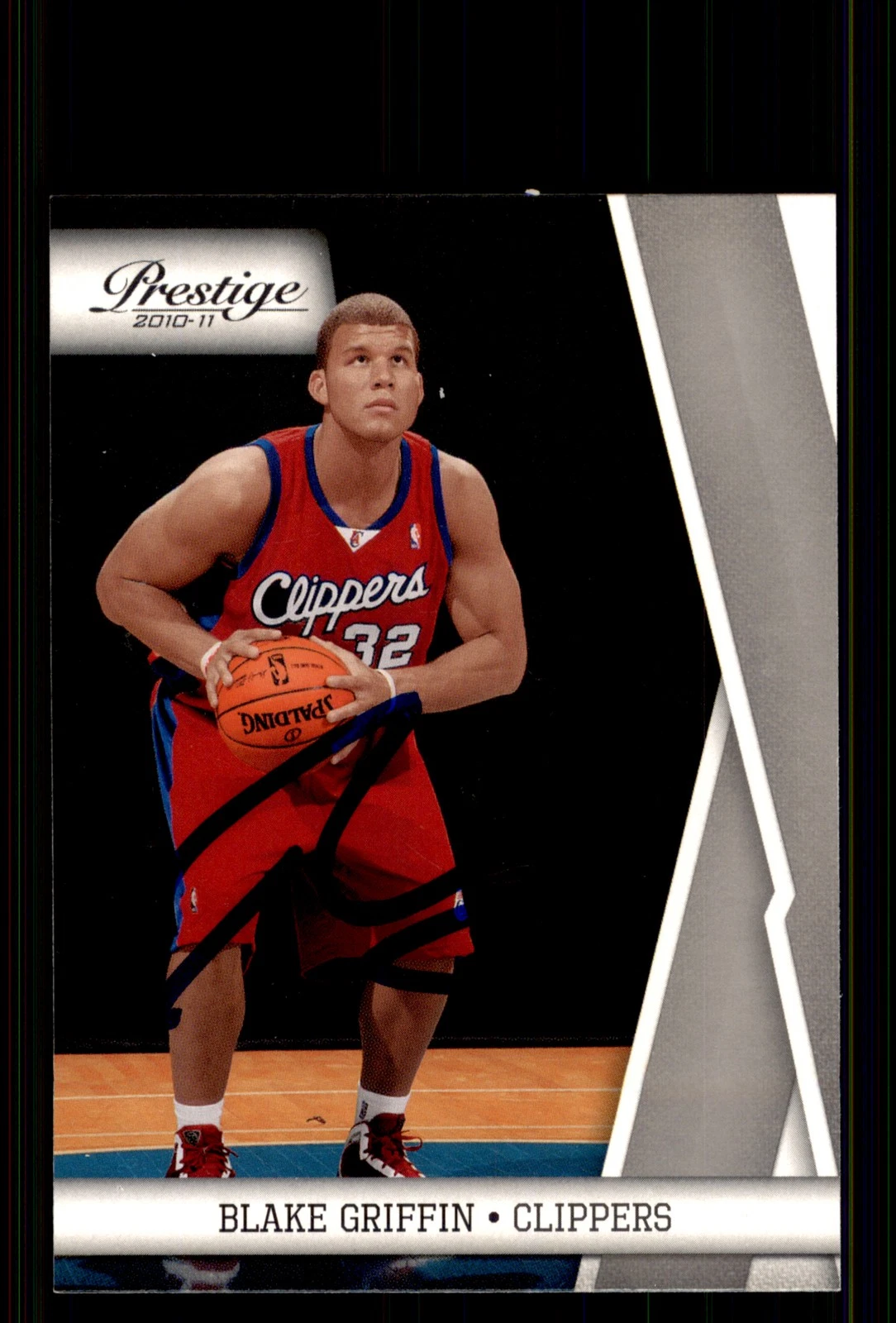 Signed Basketball Card Auto Blake Griffin 2010-11 Panini Prestige #46 Clippers