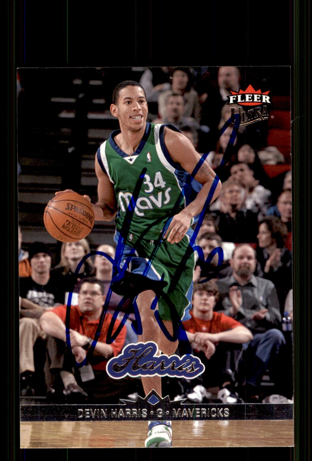 Signed Basketball Card Auto Devin Harris 2006-07 Ultra #31 Dallas Mavericks