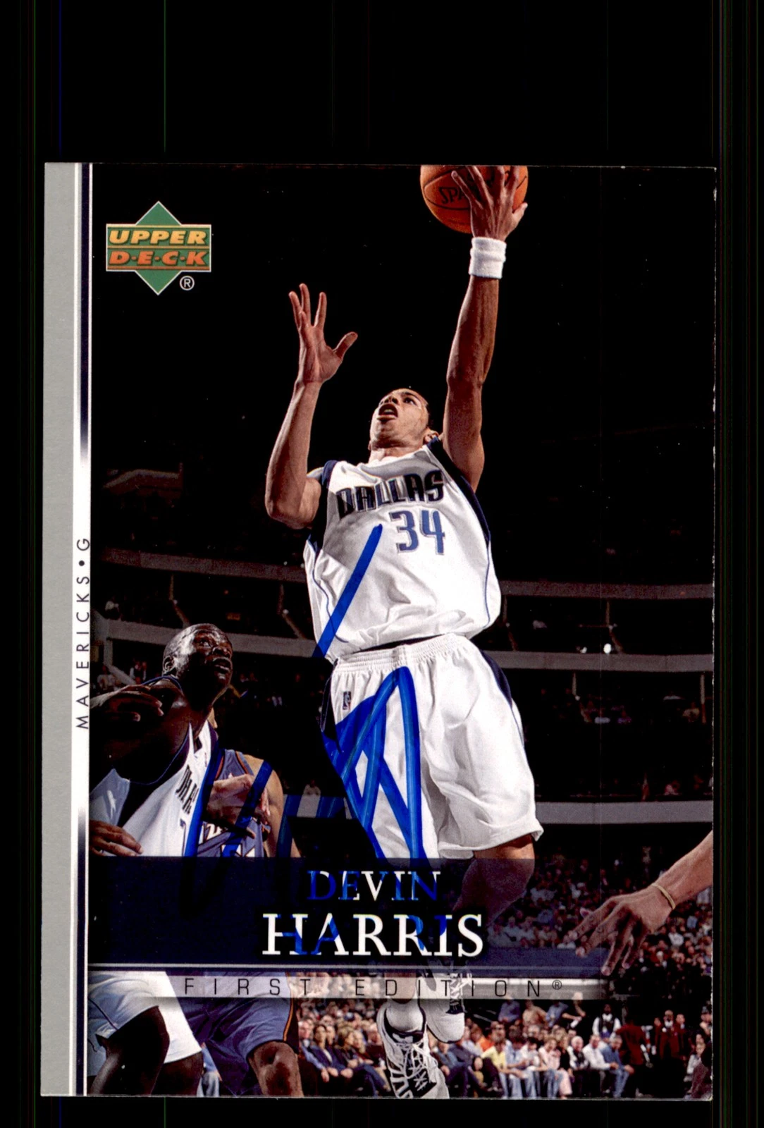 Signed Basketball Card Auto Devin Harris 2007-08 Upper Deck First Edition #3