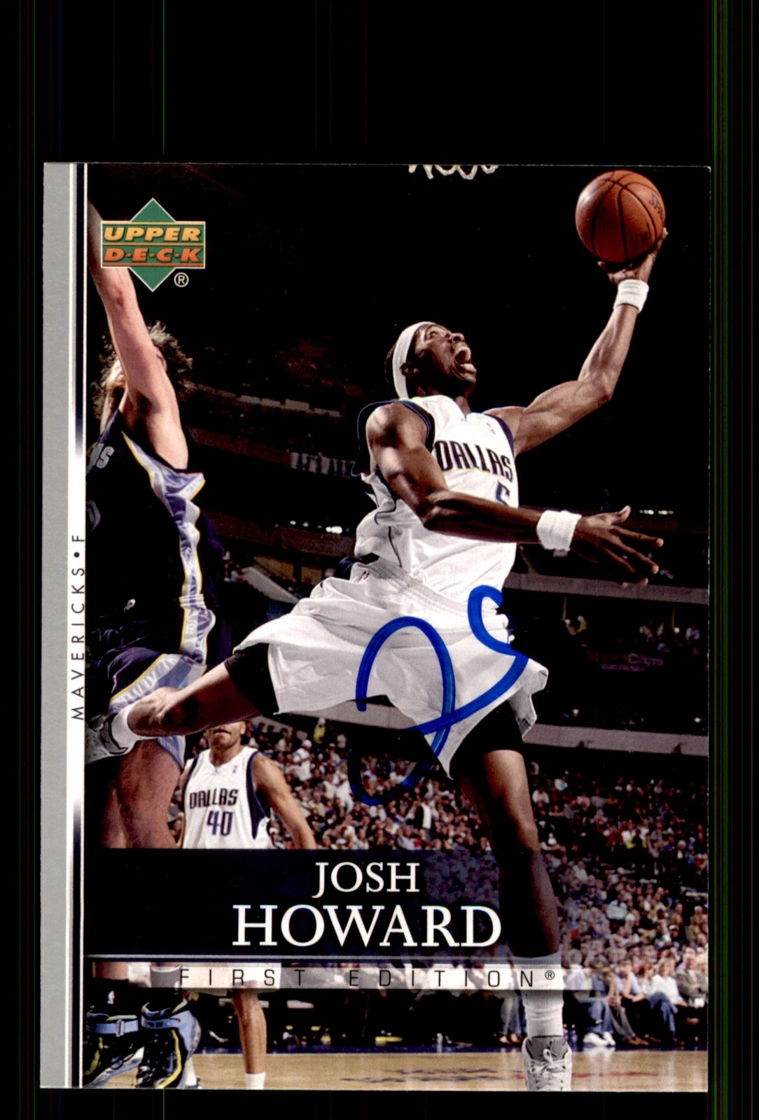 Signed Basketball Card Auto Josh Howard 2007-08 Upper Deck First Edition #4