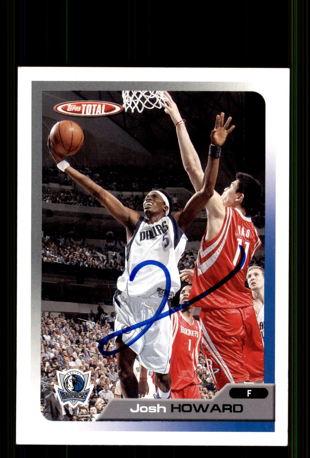 Signed Basketball Card Auto Josh Howard 2005-06 Topps Total #60 Dallas Mavericks