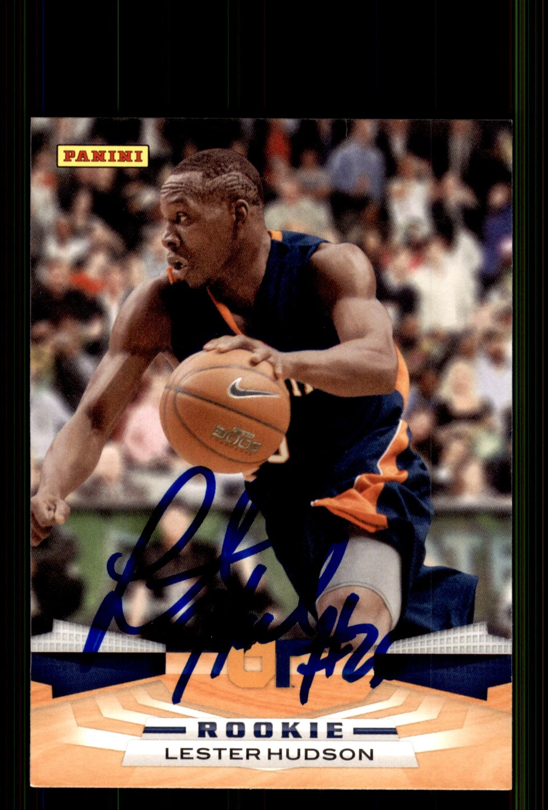 Signed Basketball Card Auto Lester Hudson 2009-10 Panini #398 Boston Celtics