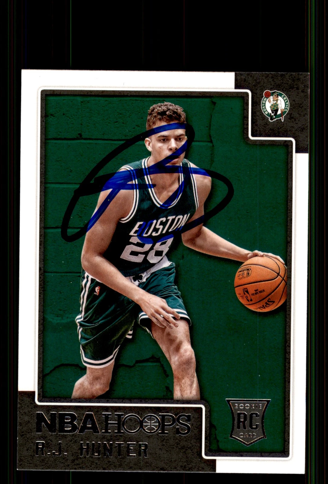 Signed Basketball Card Auto R.J. Hunter 2015-16 Hoops #271 Boston Celtics